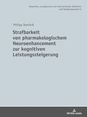 cover image of Strafbarkeit von pharmakologischem Neuroenhancement zur kognitiven Leistungssteigerung